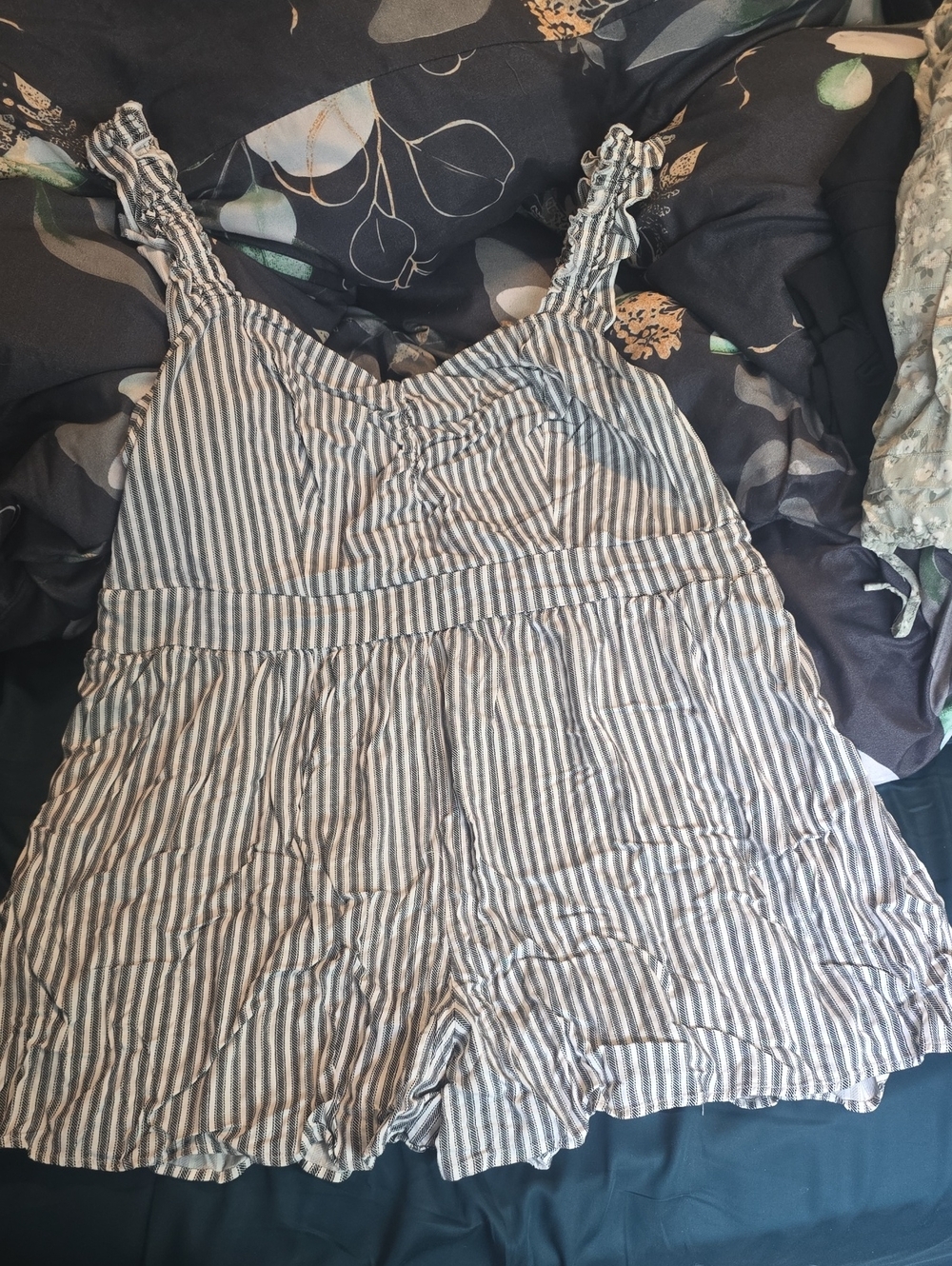 torrid Blue and White Striped High Waist Shorts